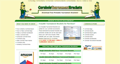 Desktop Screenshot of cornholetournamentbrackets.com