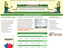 Tablet Screenshot of cornholetournamentbrackets.com